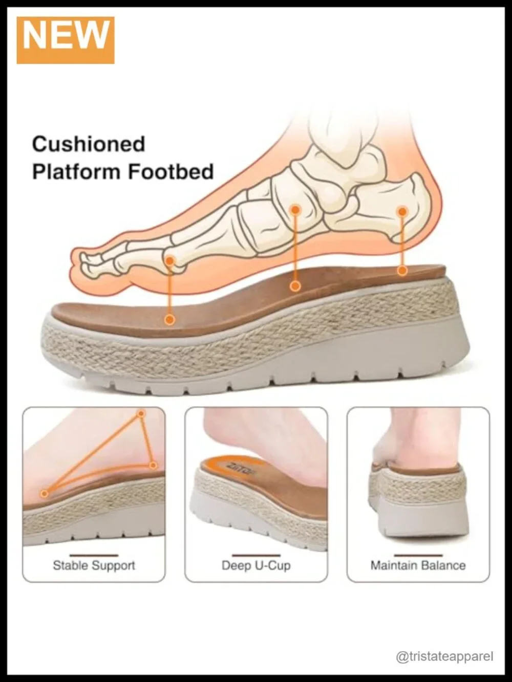 Wedge Platform Espadrille Sandals with Orthopedic Arch Support Adjustable Ankle